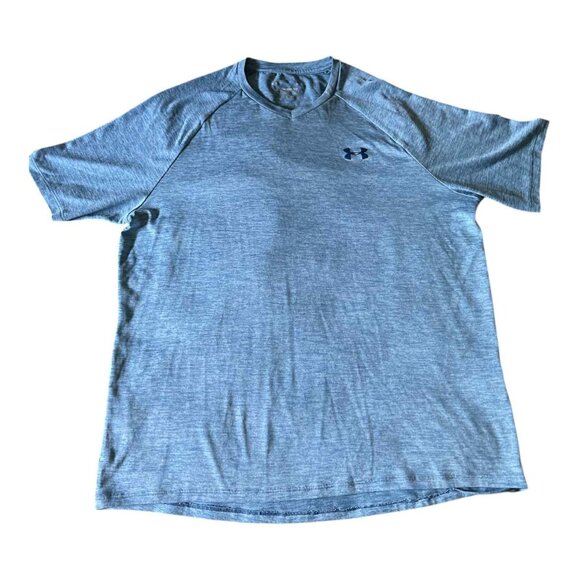 Under Armour Shirt Mens Large Tech Tee Athletic Workout Training Lightweight - Picture 1 of 6